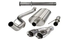 Corsa XTREME 3.0" Single Side Exit Cat-Back Exhaust System w/ Twin 4.0" Tips - 2011-2014 Raptor