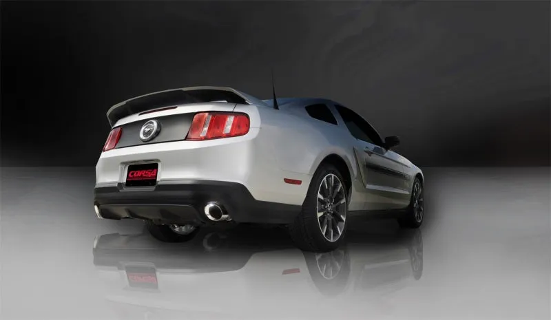 Corsa Xtreme Axle-Back Exhaust System - 3 in Diameter - 4 in Tips - Ford Coyote - Ford Mustang 2011-14