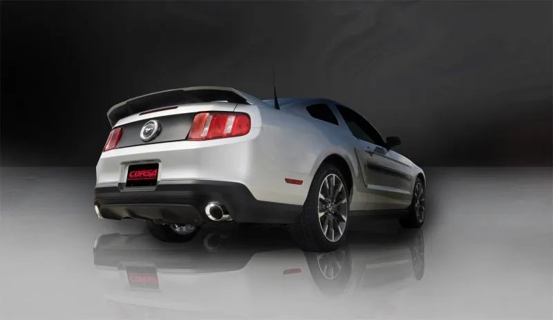 Corsa Xtreme Axle-Back Exhaust System - 3 in Diameter - 4 in Tips - Ford Coyote - Ford Mustang 2011-14