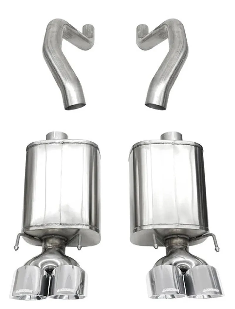 Corsa Xtreme Axle-Back Exhaust System - 3 in Diameter - Single Center Exit - 4-1/2 in Polished Tips - GM LS-Series - Chevy Corvette 2006-13