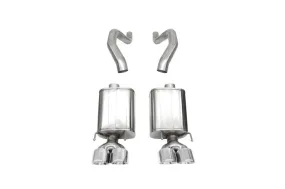 Corsa Xtreme Axle-Back Exhaust System - 3 in Diameter - Single Center Exit - 4-1/2 in Polished Tips - GM LS-Series - Chevy Corvette 2006-13