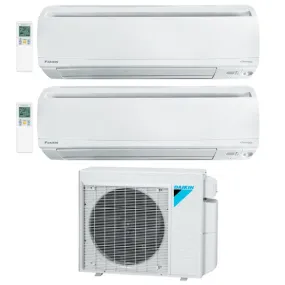 Daikin 2-Zone Wall Mounted Ductless Mini-Split 36000 BTU Heat Pump Air Conditioner 24k   24k - 18.1 SEER2