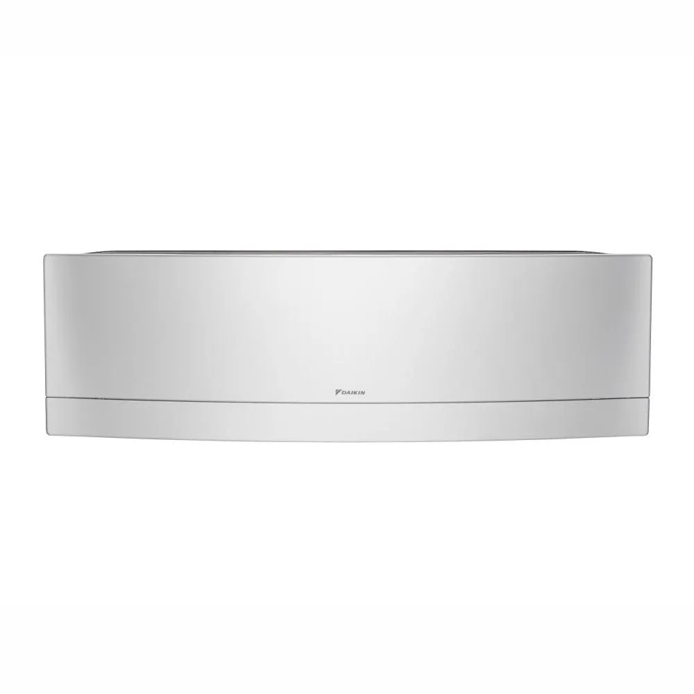 Daikin 2-Zone Wall Mounted Hyper Heat Emura Silver Ductless Mini-Split 18000 BTU Heat Pump Air Conditioner 12k   12k - 16 SEER2