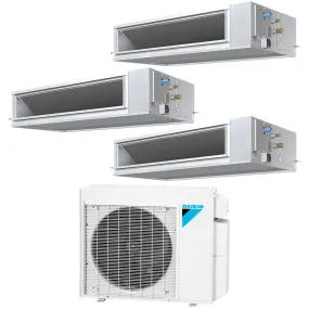 Daikin 3-Zone Concealed Ducted Hyper Heat Mini-Split 24000 BTU Heat Pump Air Conditioner 7k   15k   15k - 14.9 SEER2