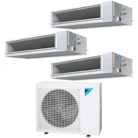 Daikin 3-Zone Concealed Ducted Hyper Heat Mini-Split 36000 BTU Heat Pump Air Conditioner 12k   15k   15k - 15.9 SEER2