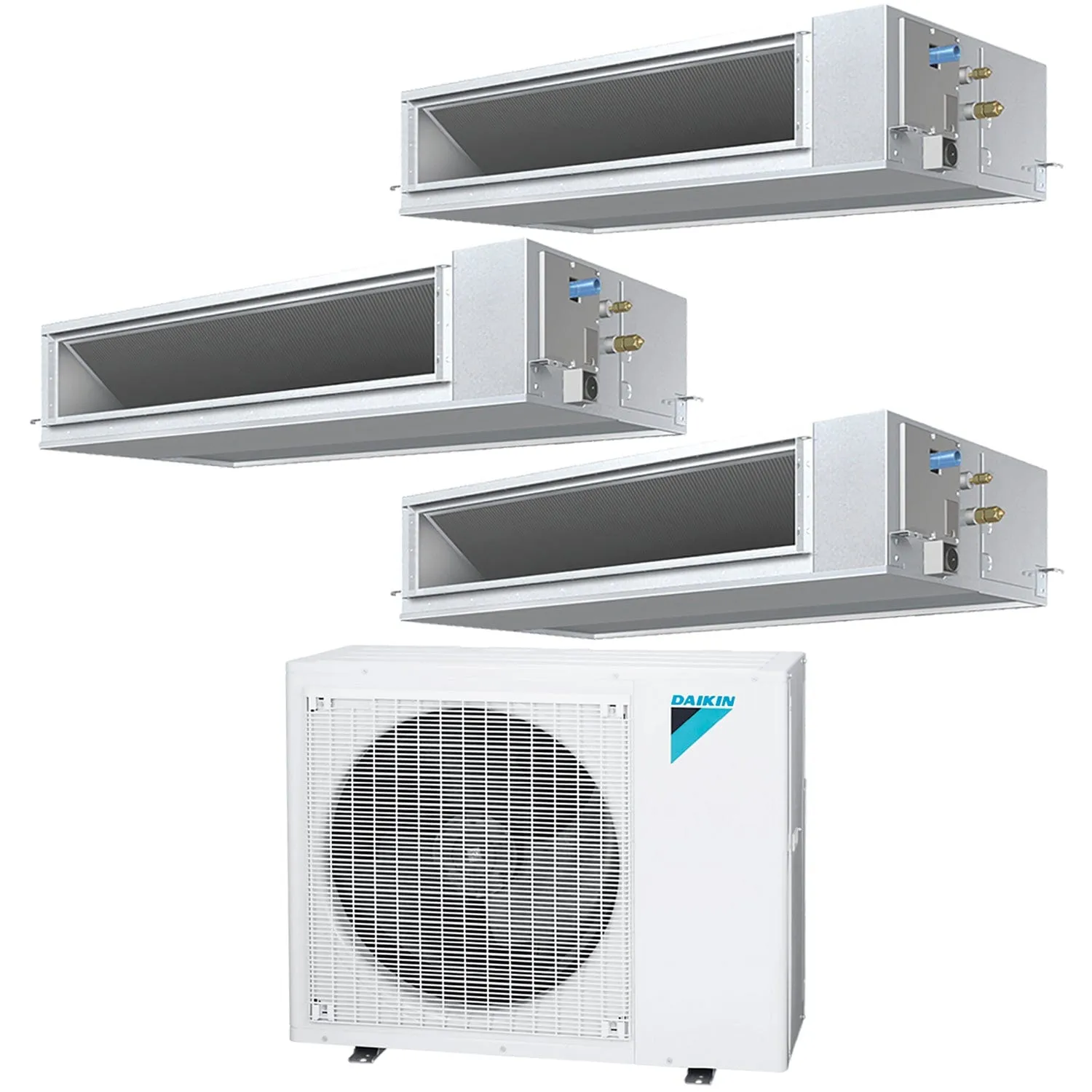 Daikin 3-Zone Concealed Ducted Hyper Heat Mini-Split 36000 BTU Heat Pump Air Conditioner 12k   15k   15k - 15.9 SEER2