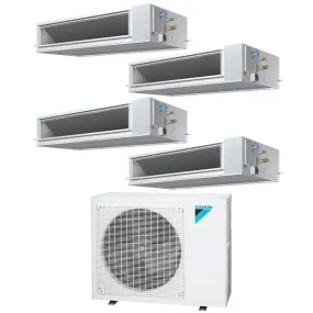 Daikin 4-Zone Concealed Ducted Hyper Heat Mini-Split 36000 BTU Heat Pump Air Conditioner 9k   9k   9k   18k - 15.9 SEER2