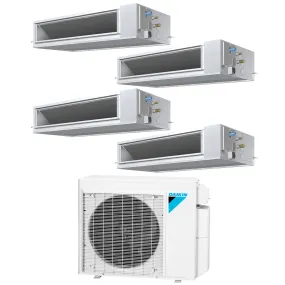 Daikin 4-Zone Concealed Ducted Mini-Split 48000 BTU Heat Pump Air Conditioner 12k   15k   15k   15k - 14.5 SEER2