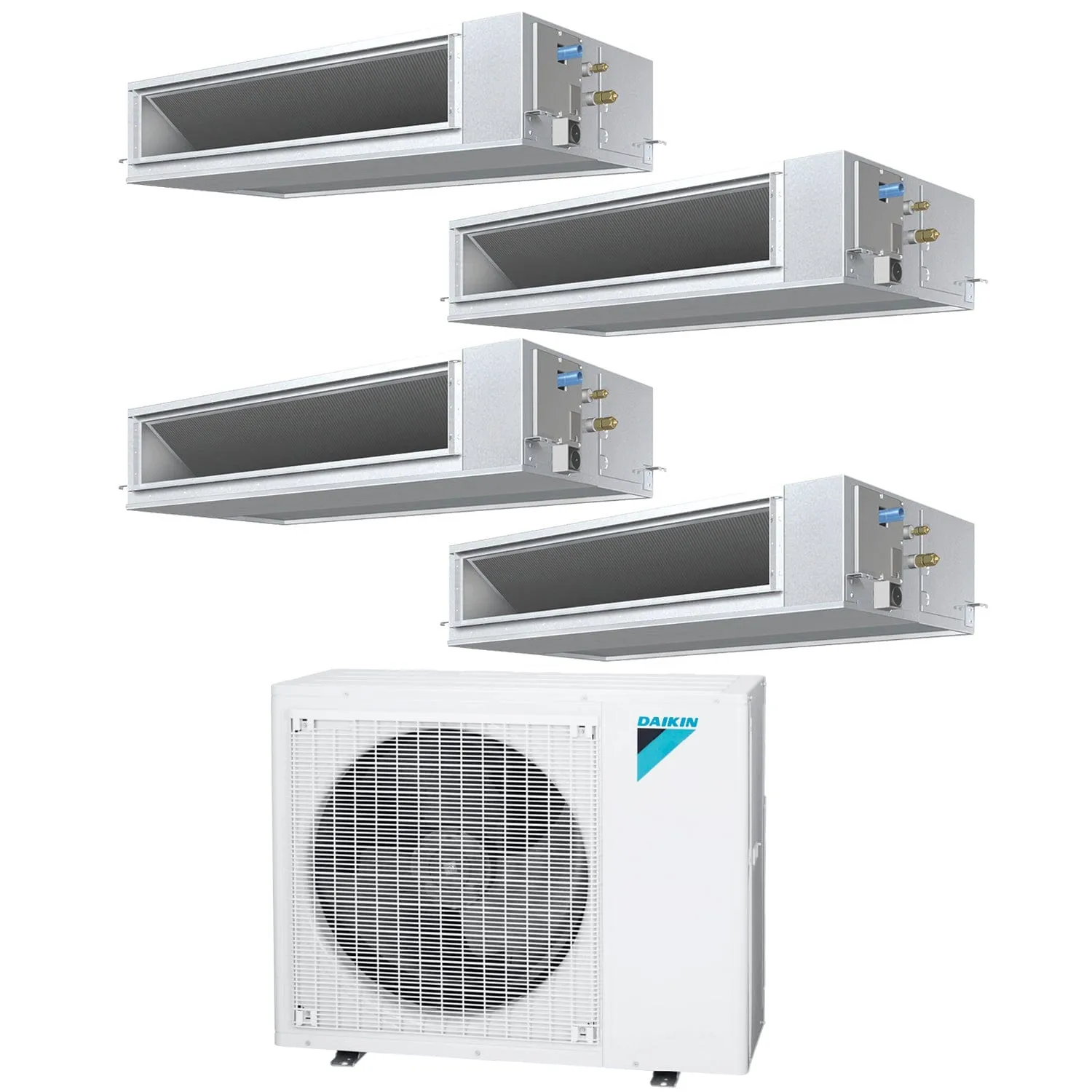 Daikin 4-Zone Concealed Ducted Mini-Split 48000 BTU Heat Pump Air Conditioner 9k   12k   15k   15k - 14.5 SEER2
