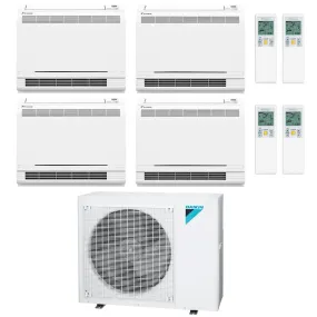 Daikin 4-Zone Floor Standing Ductless Mini-Split 48000 BTU Heat Pump Air Conditioner  9k   12k   15k   18k - 20.6 SEER2