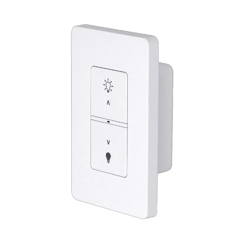 Daintree WWD2-2 2-Button Battery-Operated Wall Dimmer, Recess Mount