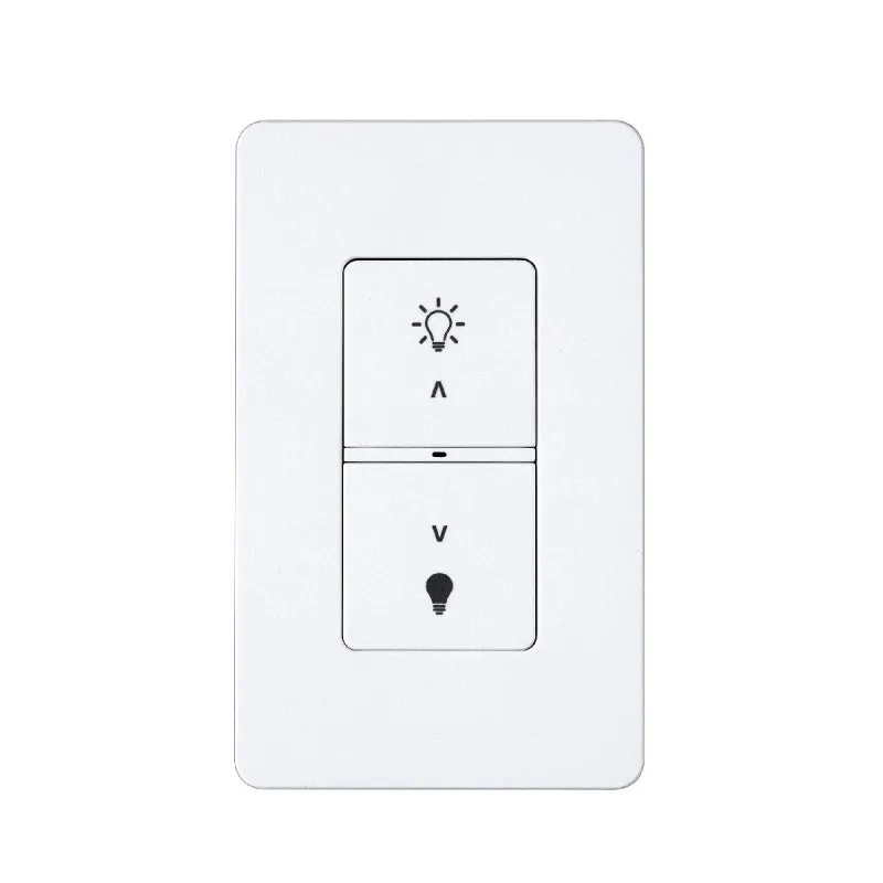 Daintree WWD2-2 2-Button Battery-Operated Wall Dimmer, Recess Mount