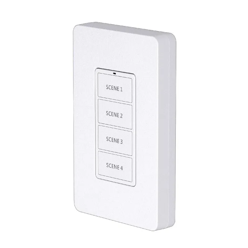Daintree WWD2-4 4-Button Battery-Operated Wall Dimmer, Surface Mount