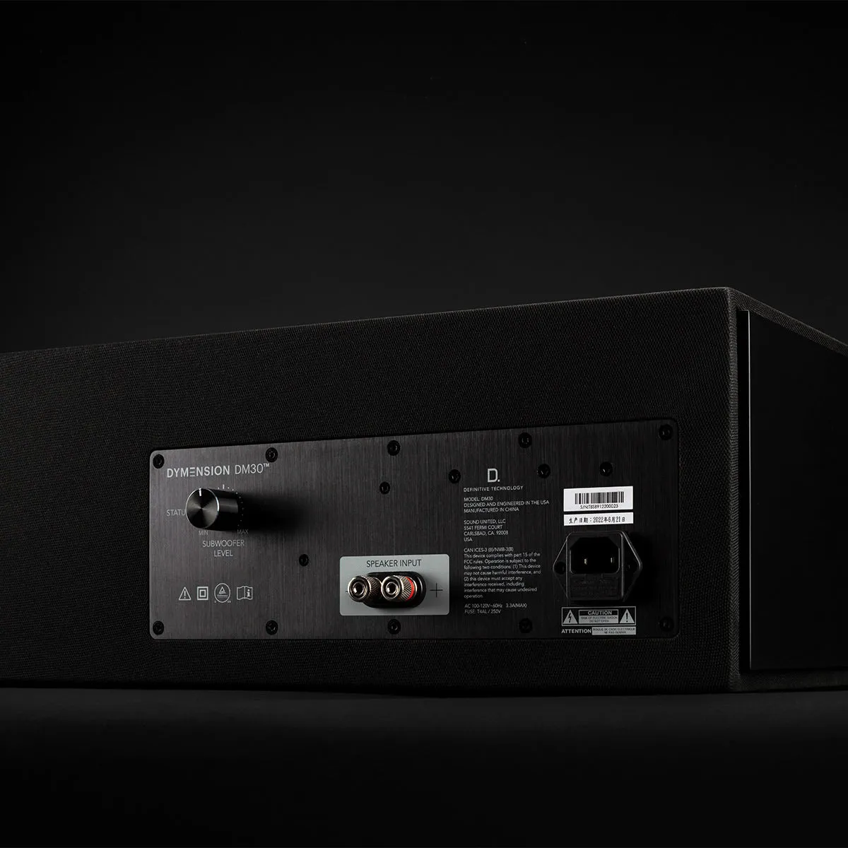 Definitive Technology Dymension DM30 Flagship Center Channel Speaker with Built-In Subwoofer and Passive Radiators