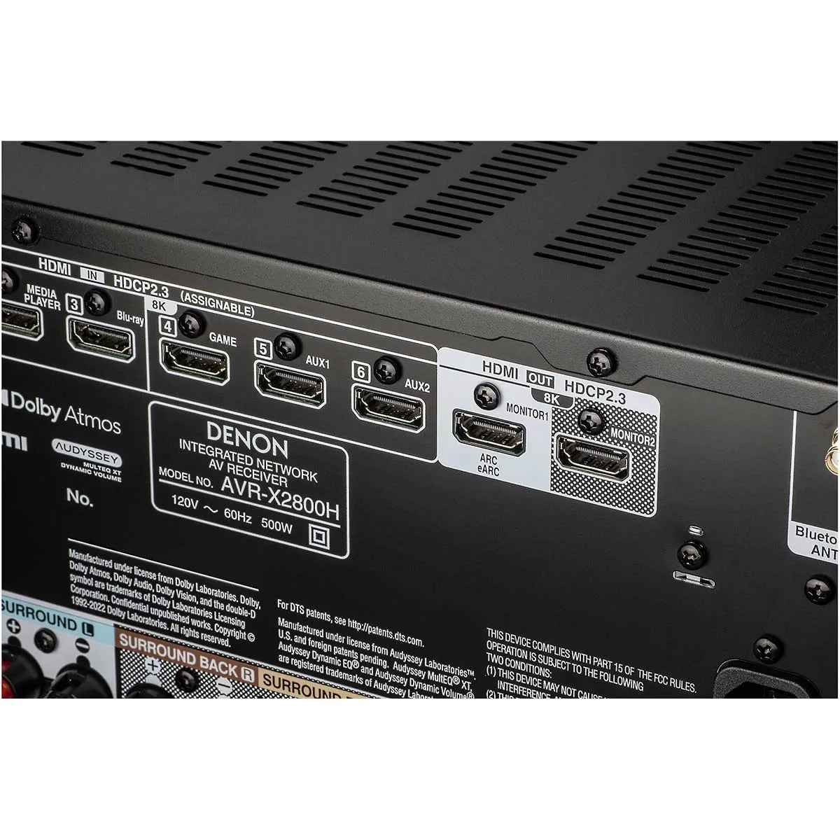 Denon AVR-X2800H 7.2-Channel Home Theater Receiver