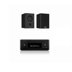Denon CEOL RCD-N12 DAB  Hi-Fi System & Mission QX2 MKII Speakers Pair Black