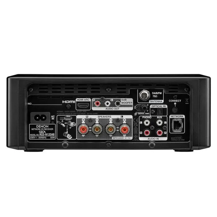 Denon CEOL RCD-N12 DAB  Hi-Fi System & Mission QX2 MKII Speakers Pair Black