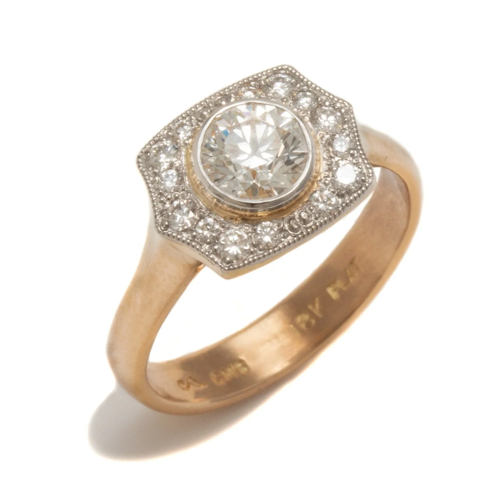 Diamond Surround Engagement Ring