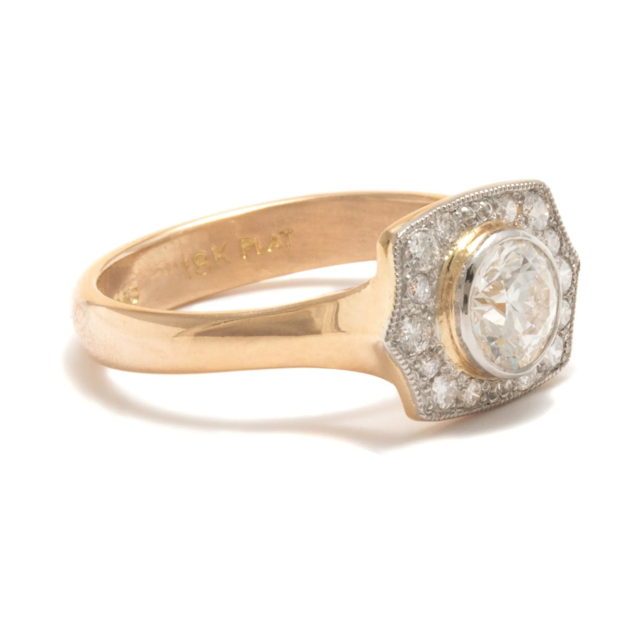 Diamond Surround Engagement Ring