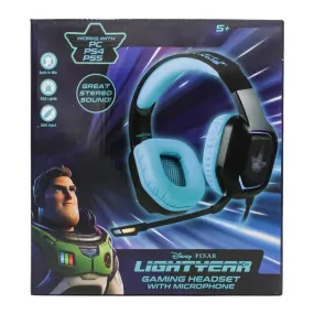 Disney Pixar Lightyear Wired Gaming Headset Headphones w/ Microphone For PC/PS4/PS5 5y 