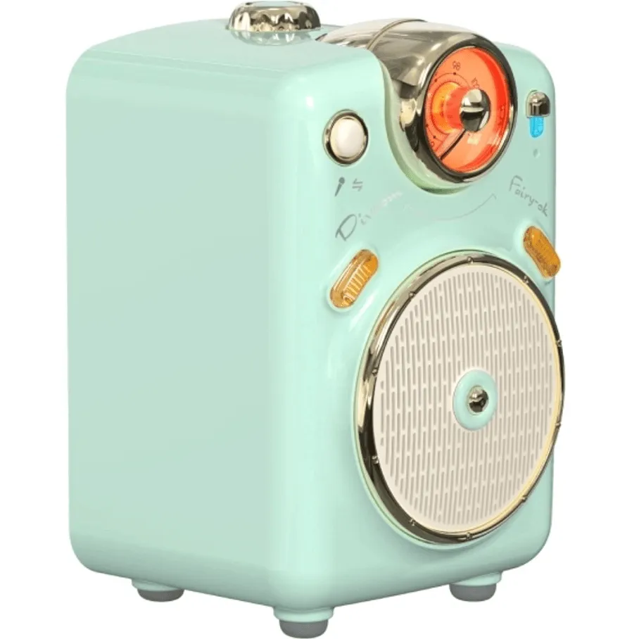 Divoom Fairy-Ok Bluetooth Speaker with Microphone Retro Style Green