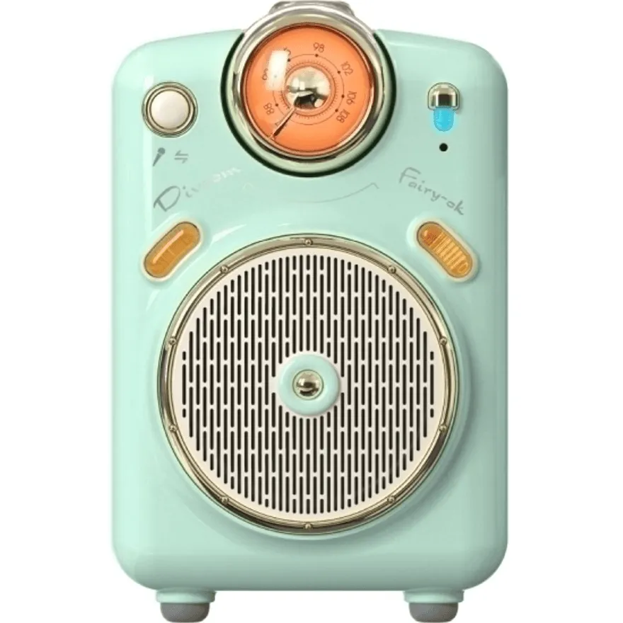 Divoom Fairy-Ok Bluetooth Speaker with Microphone Retro Style Green