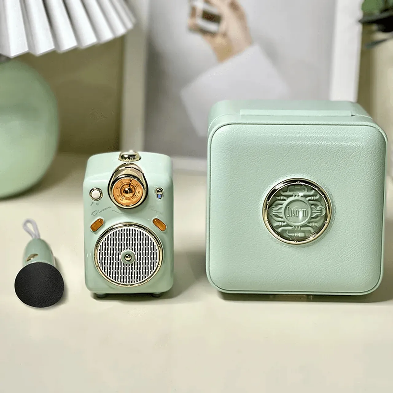 Divoom Fairy-Ok Bluetooth Speaker with Microphone Retro Style Green