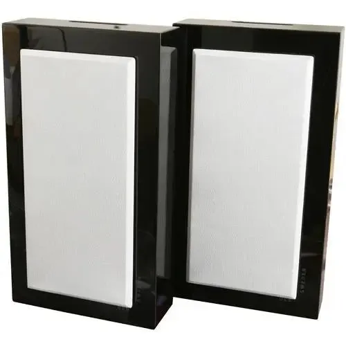 DLS FlatBox Midi Black 2-Way Bass Reflex On Wall Hi-Fi Speaker (pair)