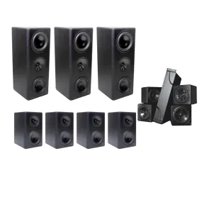 Ex Machina Soundworks 7.1.4 Immersive Audio Quasar MKII 3-way Studio Monitor System