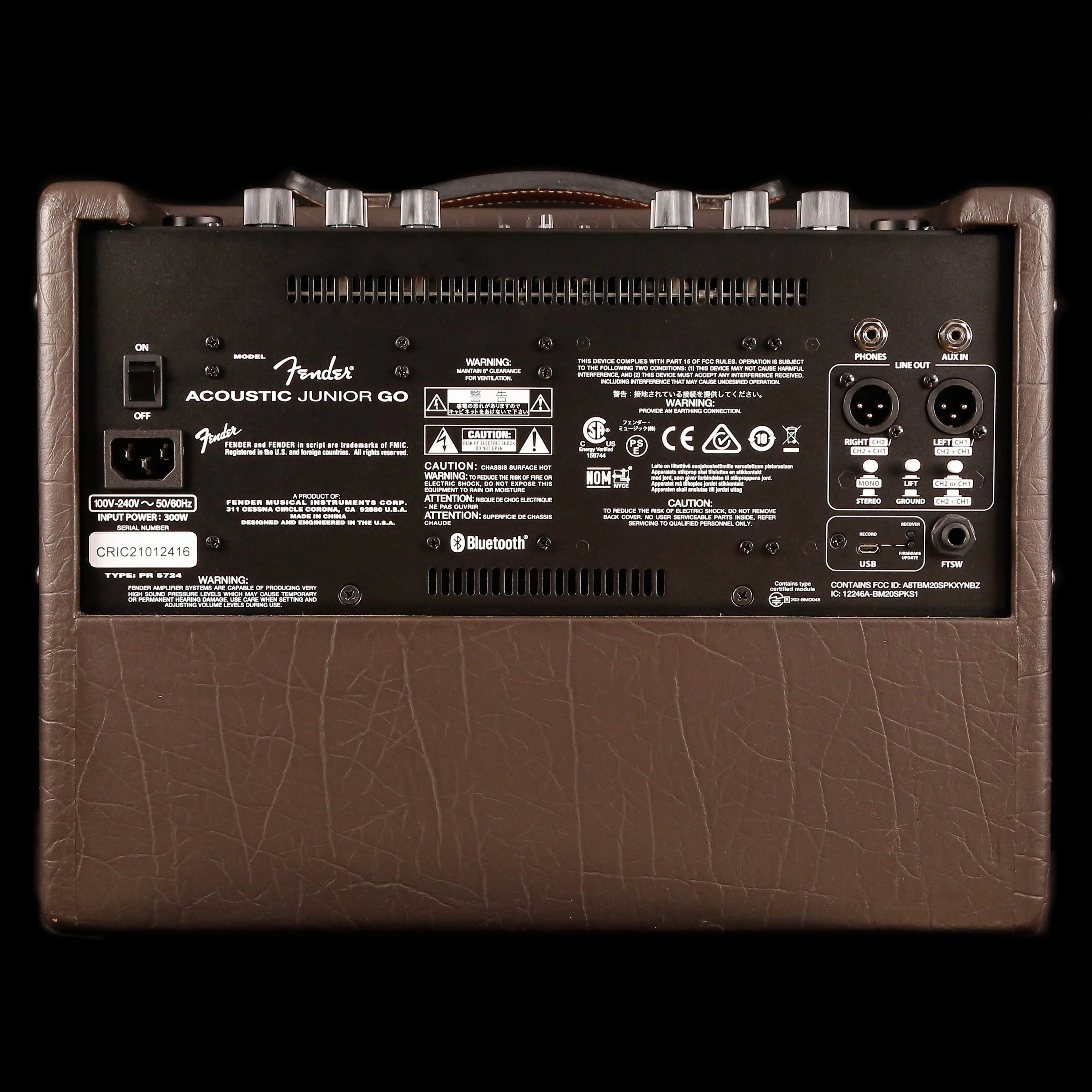Fender Acoustic Junior Go - 100-watt Acoustic Amp with Rechargeable Battery