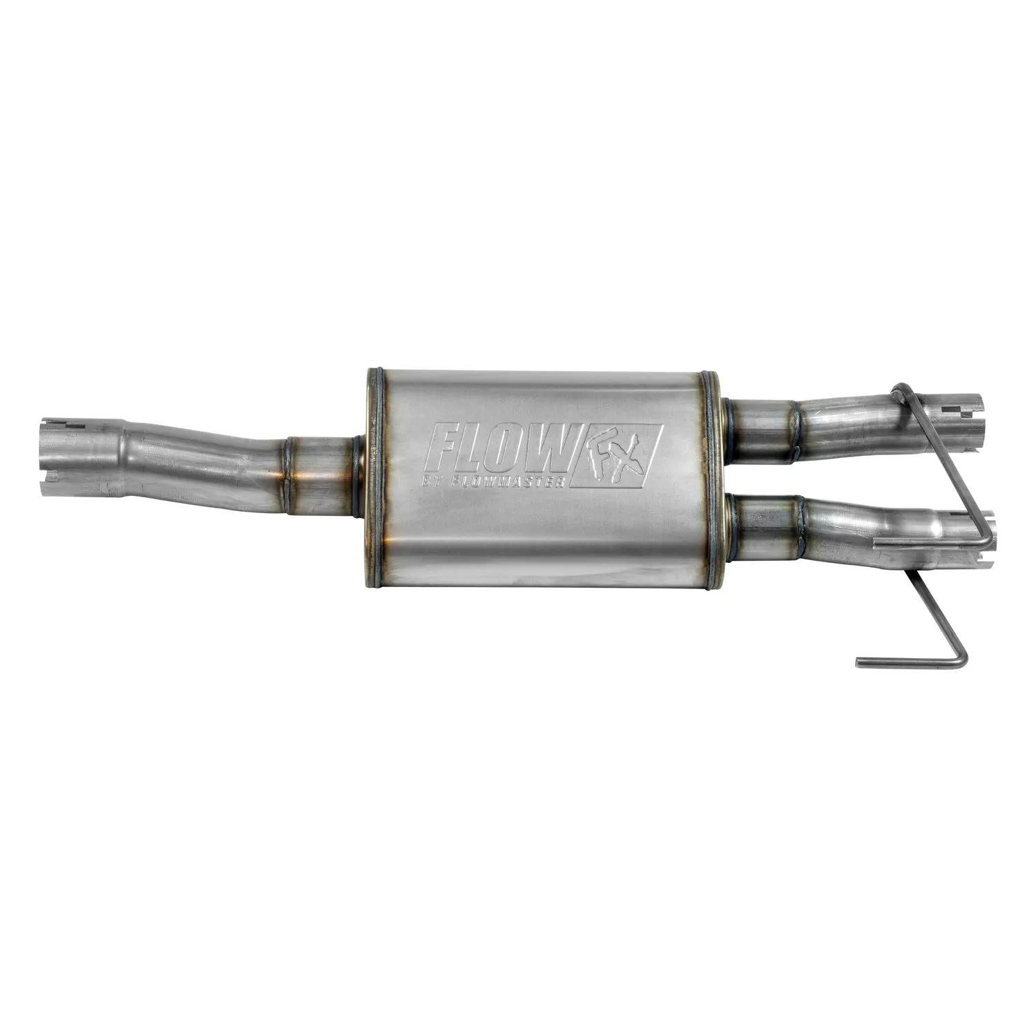 Flowmaster Flow FX Direct Fit Muffler - 3" Center Inlet - Dual 2-1/4" Outlet - 39.30" Long - Stainless - Mopar Gen III Hemi