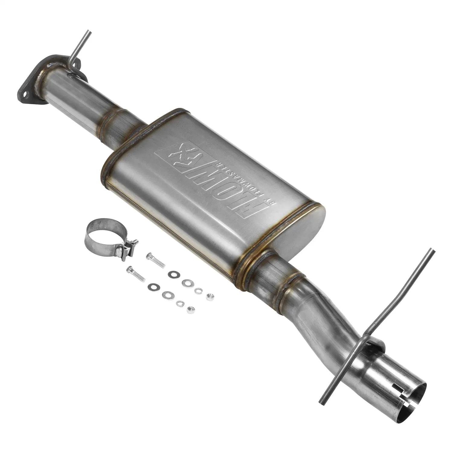 Flowmaster Flow FX Muffler - 3 in Center Inlet - 3 in Offset Outlet - 39-1/2 in Long - Stainless - Ram Fullsize Truck 2019-21
