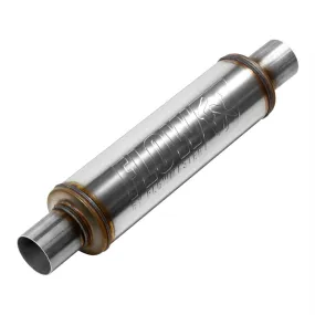 Flowmaster FlowFX Muffler - 2-1/4" Center Inlet - 2-1/4" Center Outlet - 14 x 4" Round Body - 20" Long - Stainless - Universal