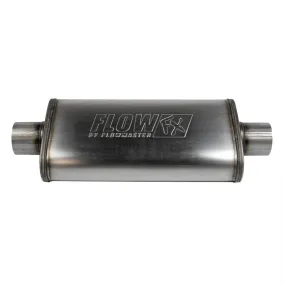 Flowmaster FlowFX Muffler - 3" Center Inlet - 3" Center Outlet - 18 x 9 x 4" Oval Body - 24" Long - Stainless - Universal