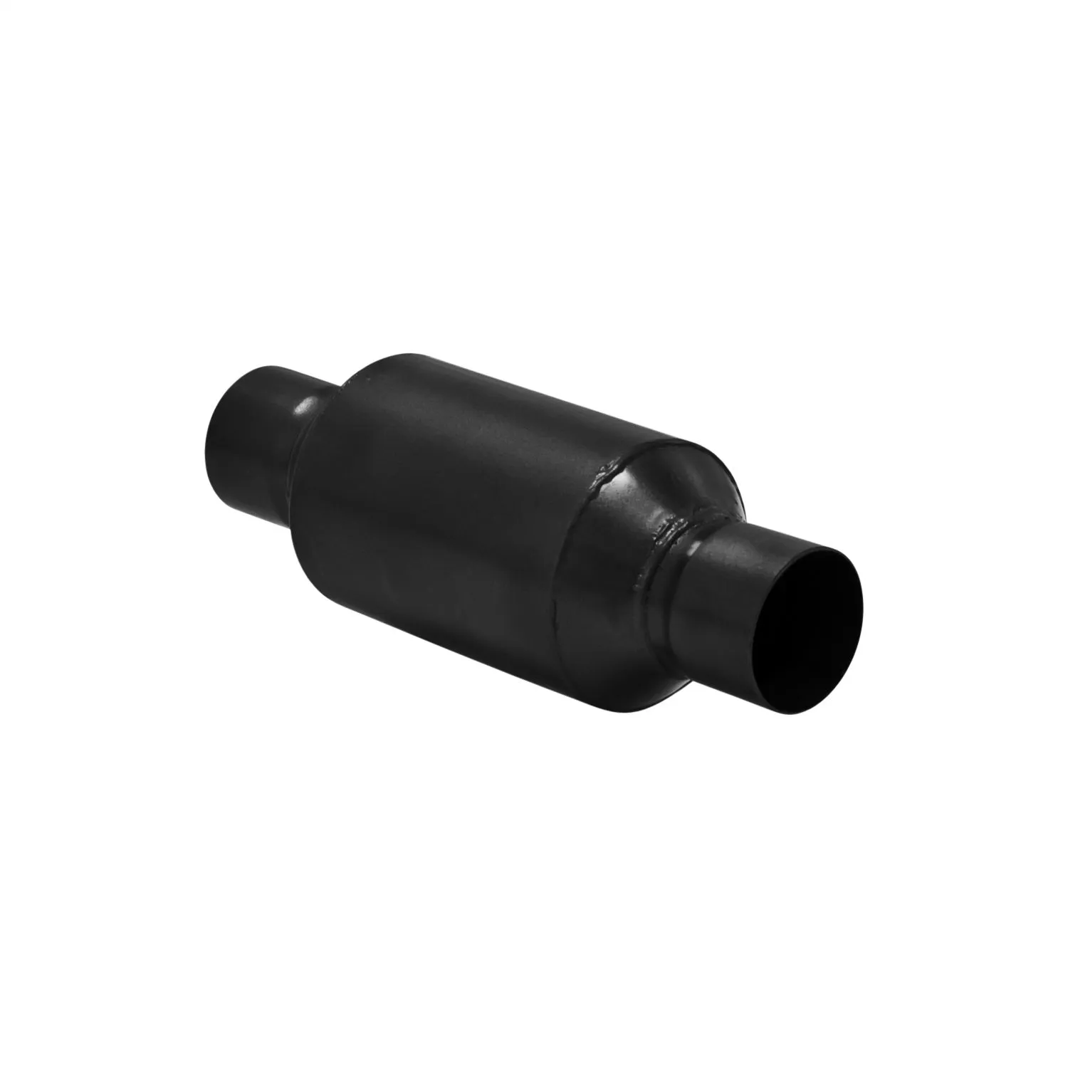 Flowmaster Outlaw Muffler - 2-1/2 in Center Inlet - 2-1/2 in Center Outlet - 7 in Long - 4-1/2 in Diameter - Stainless - Black