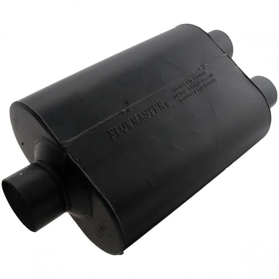 Flowmaster Super 40 Delta Flow Muffler - 3" Center Inlet / 2.5 Dual Outlet