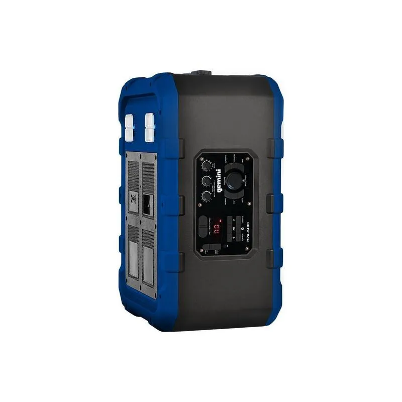 Gemini MPA-2400BLU Rechargeable Weather Resistant Trolley Speaker (Blue)