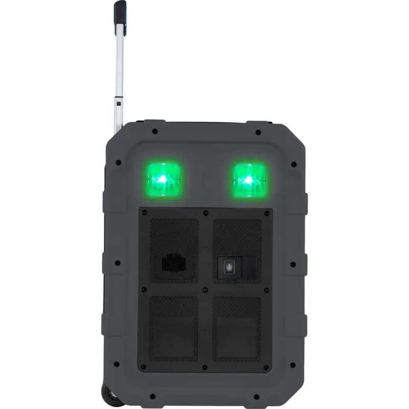 Gemini MPA-2400GRY Rechargeable Weather Resistant Trolley Speaker (Gray)