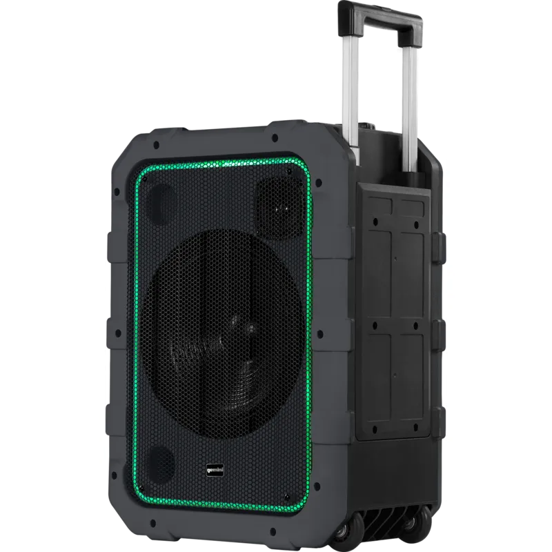 Gemini MPA-2400GRY Rechargeable Weather Resistant Trolley Speaker (Gray)