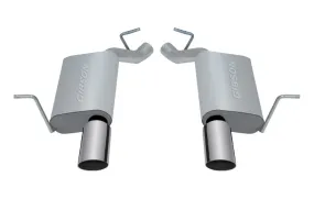 Gibson Axle-Back Exhaust System - 2-1/2 in Diameter - Dual Rear Exit - 4 in Polished Tip - Stainless - Mopar V6 - Dodge Durango 2011-20