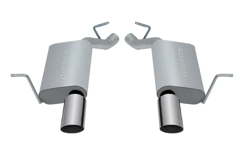 Gibson Axle-Back Exhaust System - 2-1/2 in Diameter - Dual Rear Exit - 4 in Polished Tip - Stainless - Mopar V6 - Dodge Durango 2011-20