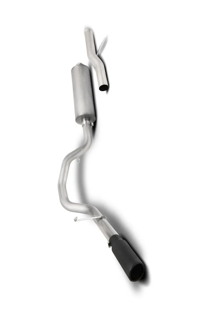 Gibson Cat-Back Exhaust System - 3" Diameter - Single Side Exit - 4" Polished Tip - Stainless - Small Block Chevy