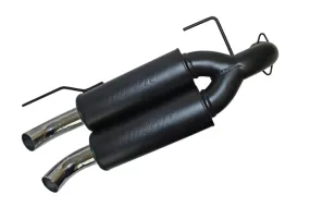 Gibson Dual Exhaust System - Black Ceramic - Polaris UTV 2011-13