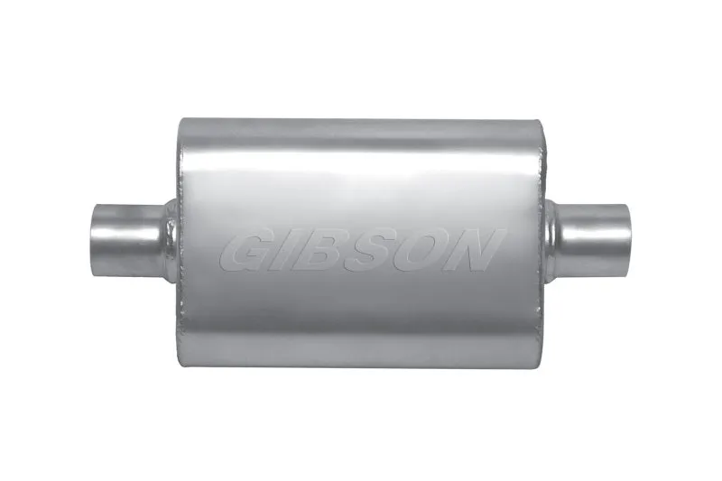Gibson Performance MWA Muffler 2-1/2" Center Inlet 2-1/2" Center Outlet 9" Diameter Body - 14" Long