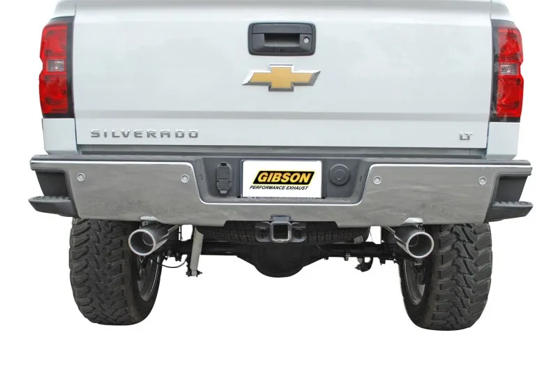 Gibson Performance Split Rear Exhaust System Cat Back 2-1/4" Tailpipe 4" Tips - Stainless