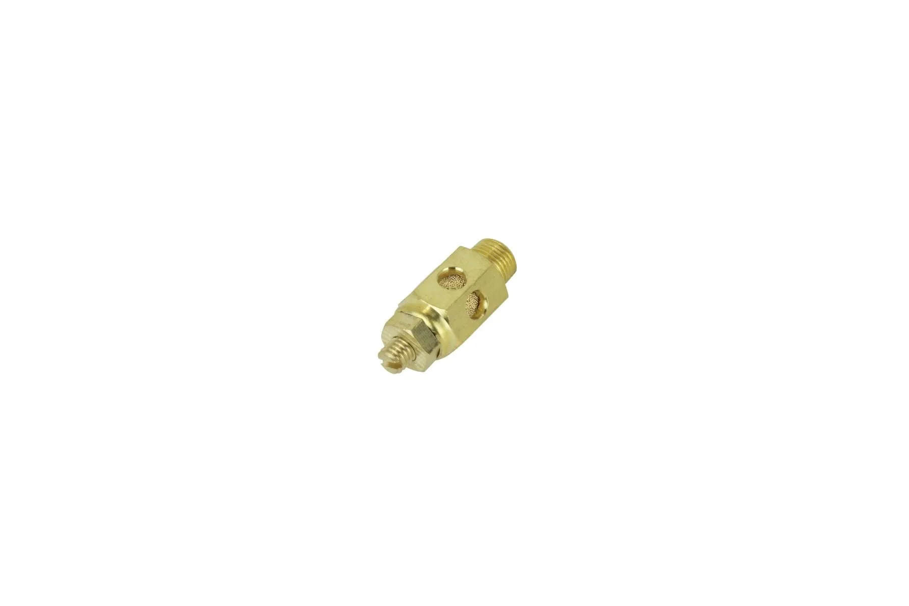 High Vol Speed Control Exhaust Muffler, 3/8” MNPT, 40 Micron Sintered Bronze Silencer/Diffuse Air & Noise Reducer (Box of 25)