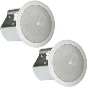 JBL CONTROL 14C/T Pair Professional Two-Way 4" Coaxial Ceiling Loudspeakers White