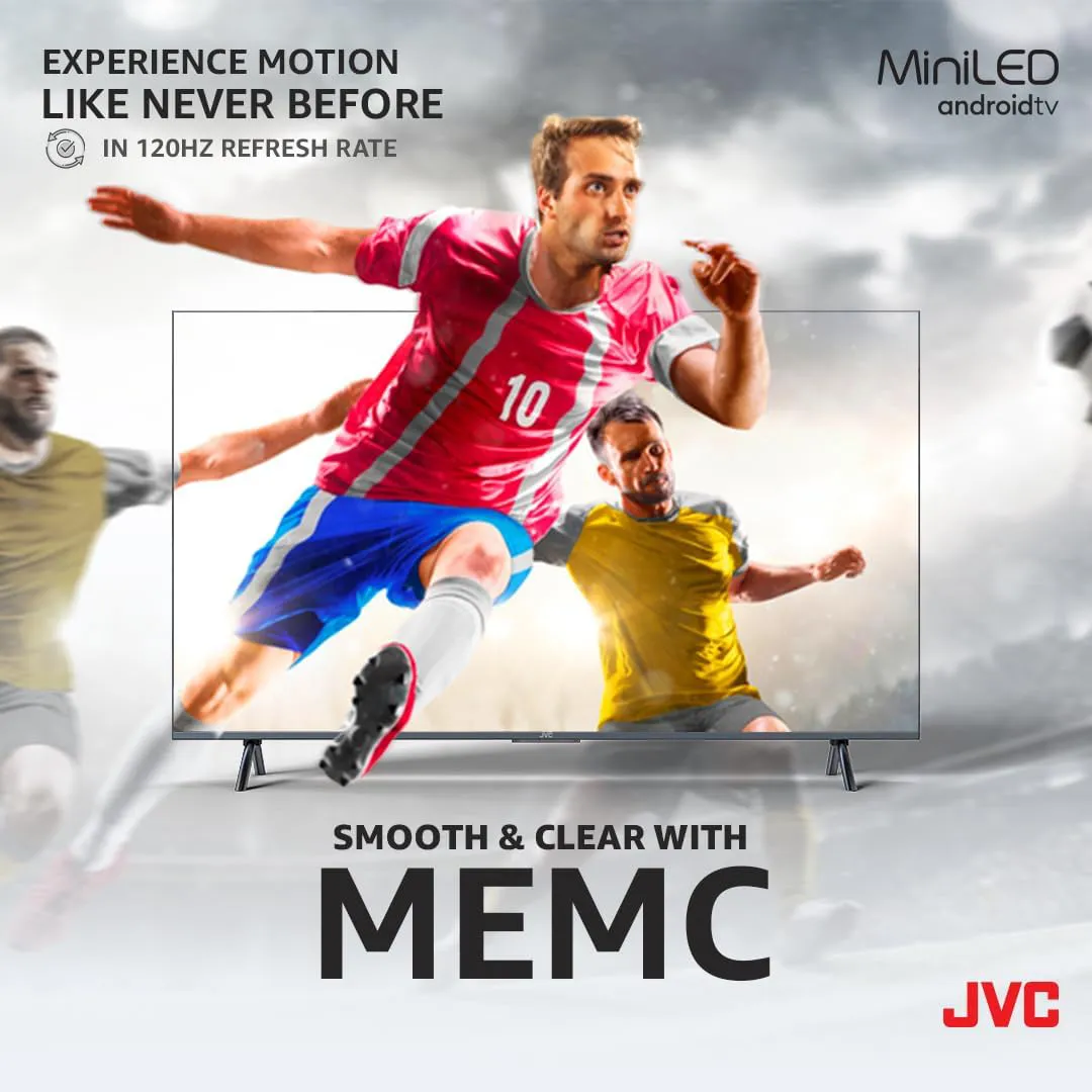 JVC 98 inch UHD 4K miniLED Smart Android TV  AV-J987145A