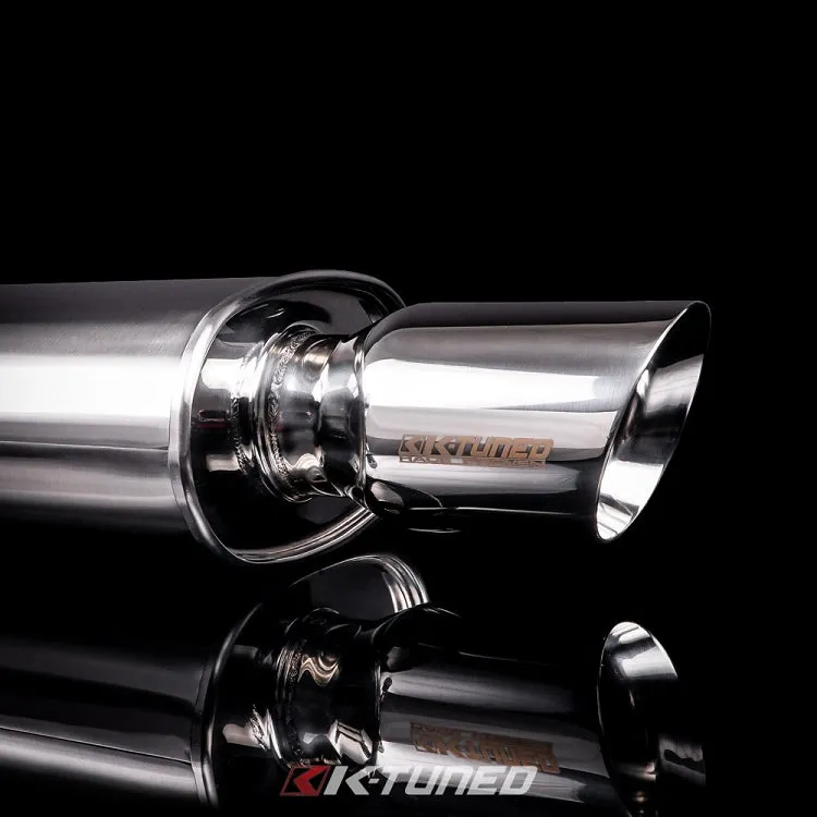 K-Tuned Universal Muffler - Oval - Long (22") - 3" Inlet - KTD-MFL-30S