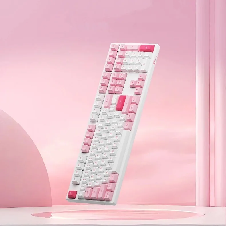 Kawain Pink Wireless Mechanical Keyboard